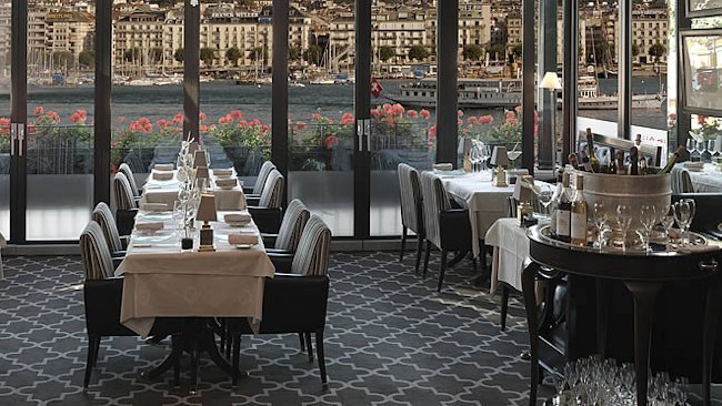 Geneva’s Windows Restaurant at Five-Star Hotel d’Angleterre 