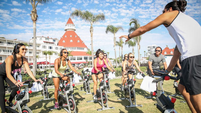 New Beach Spin Classes at San Diego's Hotel del Coronado