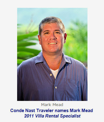 Conde Nast Traveler Names Mark Mead Villa Rental Specialist