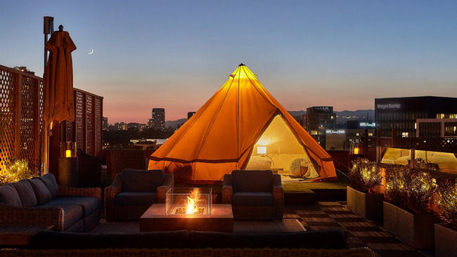 Sky-High Glamping in Beverly Hills at The Beverly Wilshire Hotel