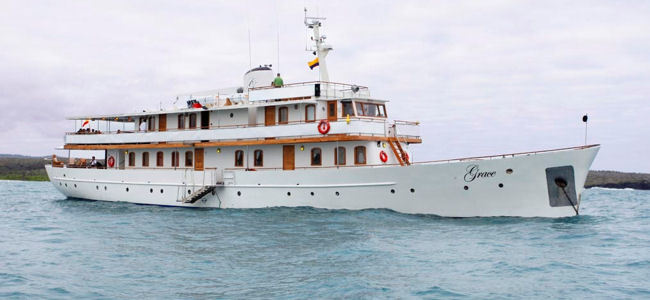 A Legendary Yacht M/Y Grace Begins Service in the Galapagos Islands