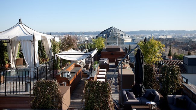 Roof Terrace at Grand Hotel de Bordeaux & Spa - Sublime all the Time