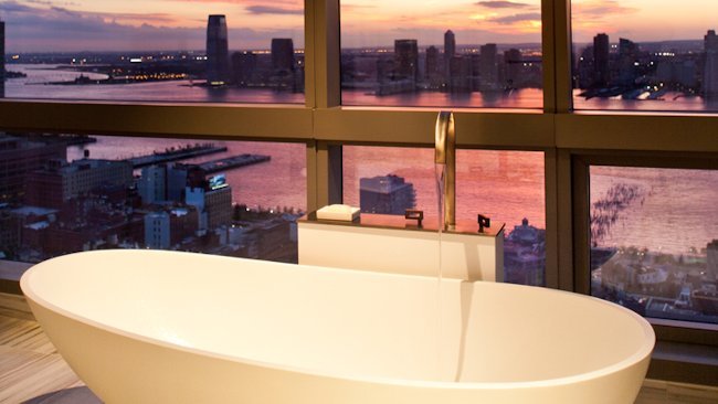 Bath with a View at Trump SoHo New York