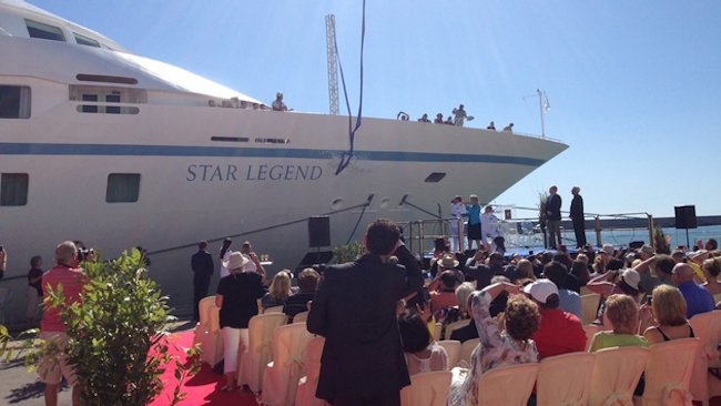 Windstar Christens Third Power Yacht Star Legend