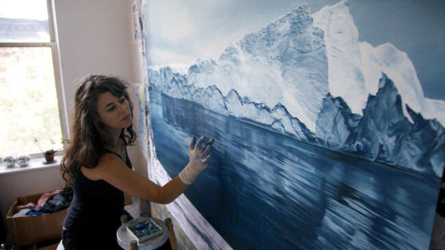 Lindblad Expeditions Visits Antarctica with Landscape Artist Zaria Forman