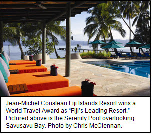 Jean-Michel Cousteau Fiji Islands Resort Wins World Travel Award