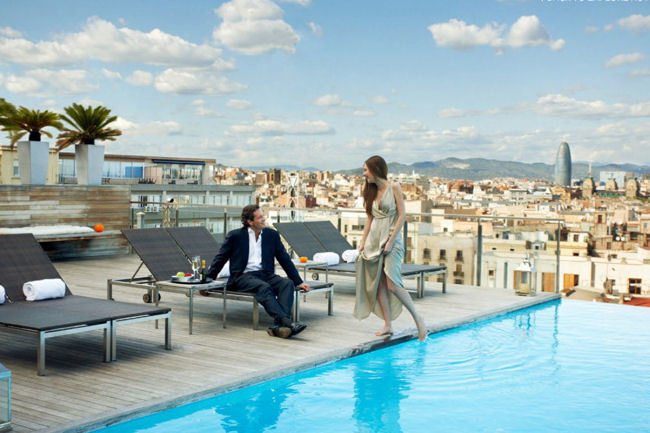 Barcelona's Grand Hotel Central Debuts Rooftop Sky Bar