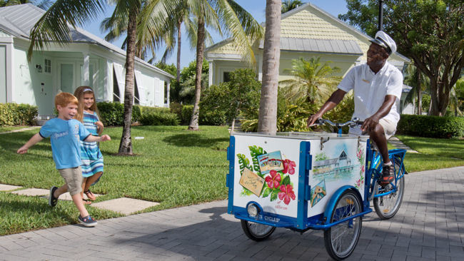 Guests Give Chase to the Ice Cream Man on Sunset Key