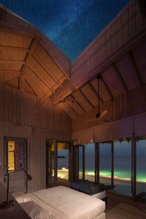 Retractable Roofs at Soneva Jani Make Sleeping Under the Stars the Ultimate Luxury