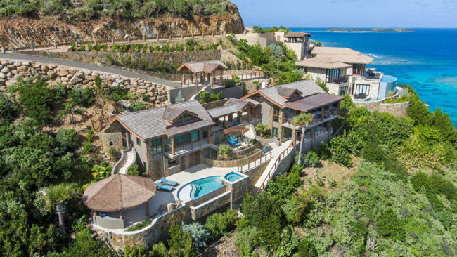 Oil Nut Bay Unveils Oceanfront Villa and Cliffside Spa