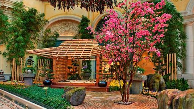 Bellagio Celebrates Japanese Culture with Art Installation & Garden Display