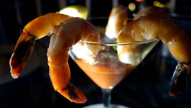 La Valencia Hotel shrimp cocktail