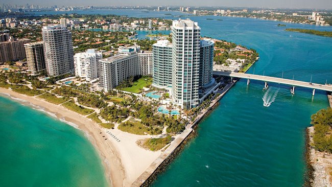 The Ritz-Carlton Bal Harbour, Miami aerial