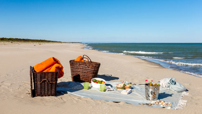 Italian beach picnic