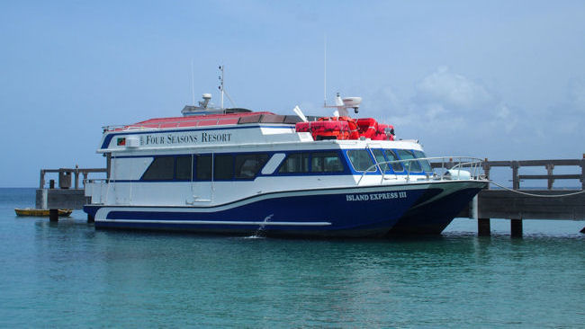 Four Seasons Resort Nevis boat