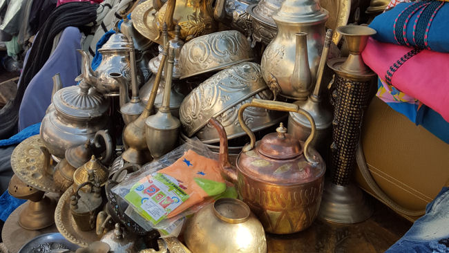 Marrakech medina flea market