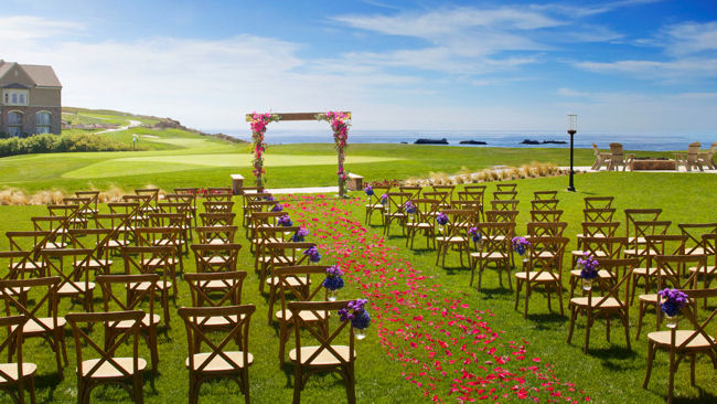 Mar Vista lawn wedding ceremony