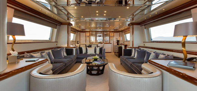 Wellesley yacht interior