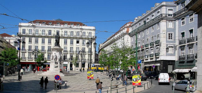Lisbon Chiado shopping area
