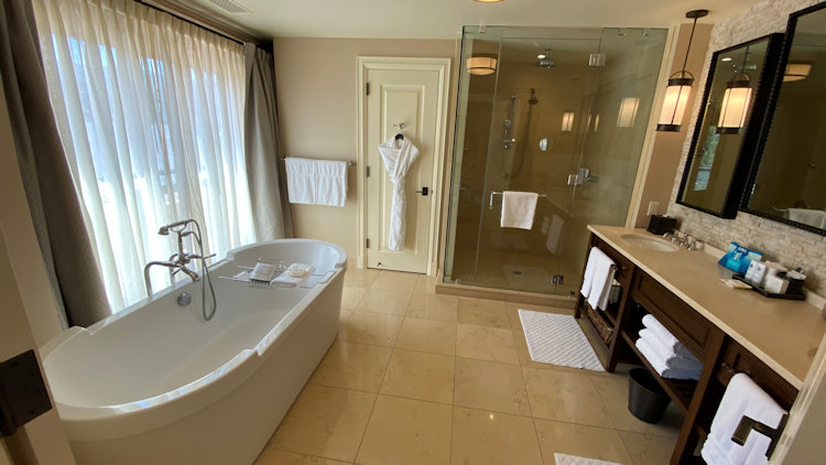St Regis Deer Valley Luxury Suite bathroom