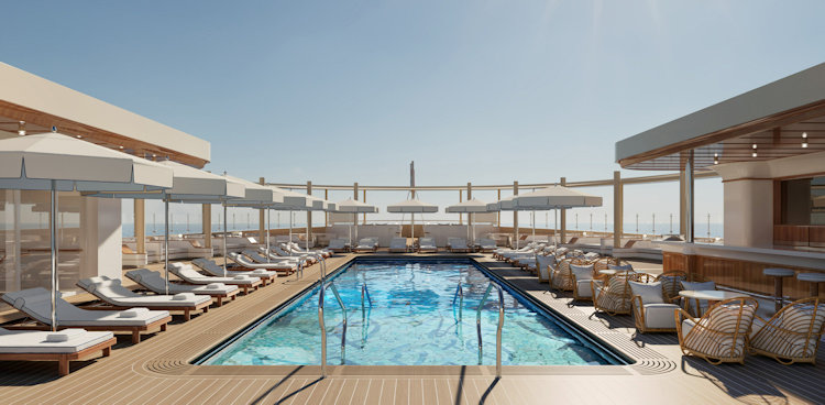 Four Seasons yacht pool deck