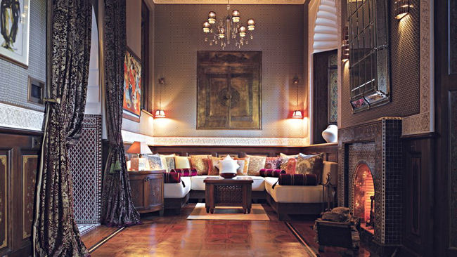 Royal Mansour suite sitting room