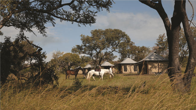 Singita mobile tented horseback safaris in Africa