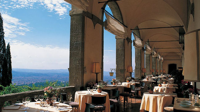 Villa San Michele dining terrace