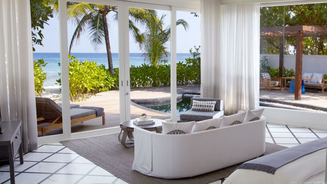 Viceroy Maldives beach villa interior