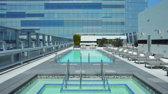 Ritz-Carlton Los Angeles rooftop pool