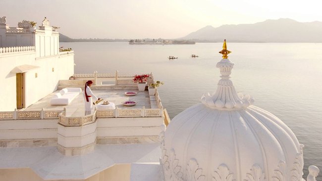 Taj Lake Palace dining