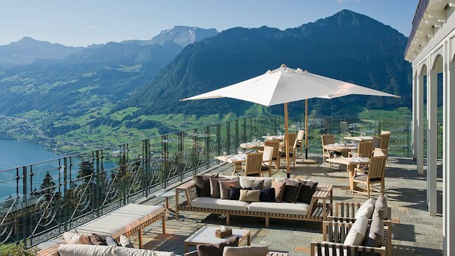 Hotel Villa Honegg breathtaking dining