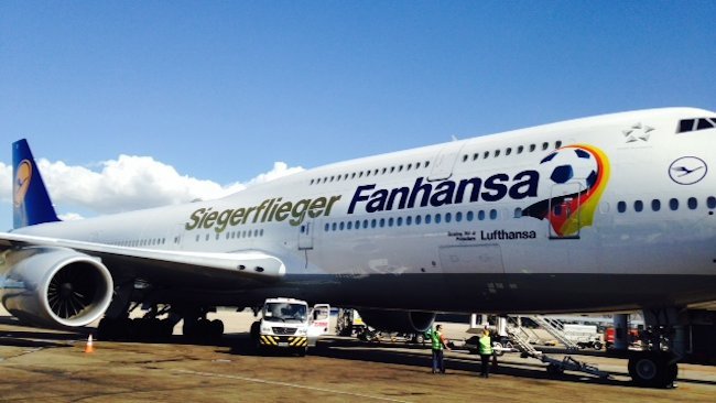 Germany’s soccer heroes flying home with Lufthansa 