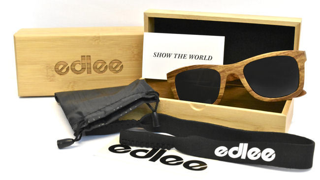 edlee Floating Bamboo and Wood Sunglasses Perfect for the Beach