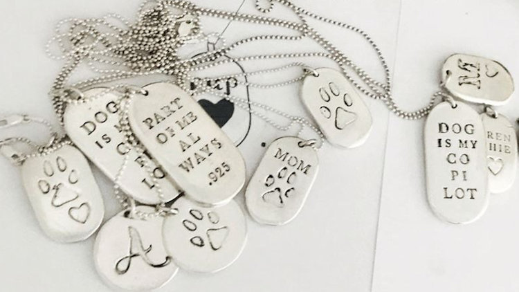 Kate Holmes Design - Hand Cast Sterling Silver Pendants for Dog Lovers