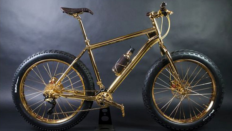 24k Gold-Plated Extreme Mountain Bike for Sale at $1 Million to Help Humanitarian Nonprofits