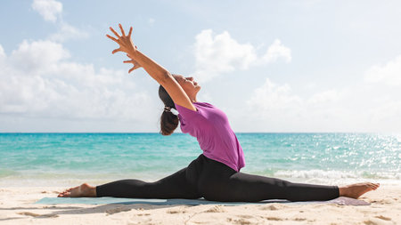 Sun, Sand and Salutations on International Yoga Day