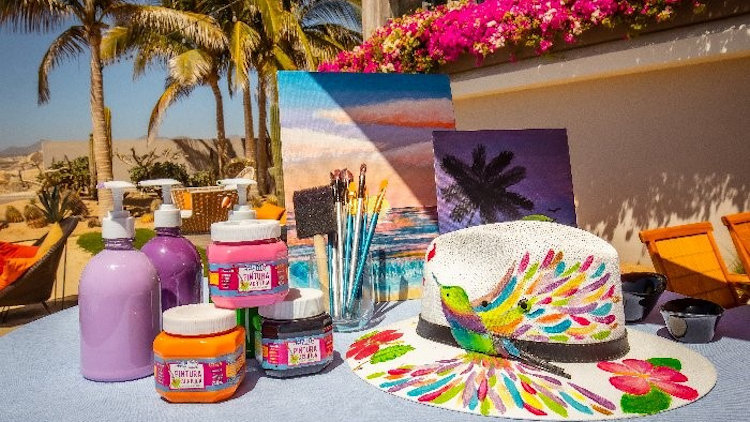 New Sun Hat Painting Workshop Lets Creativity Flourish At Grand Velas Los Cabos