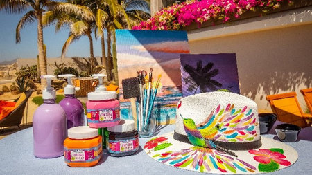 New Sun Hat Painting Workshop Lets Creativity Flourish At Grand Velas Los Cabos