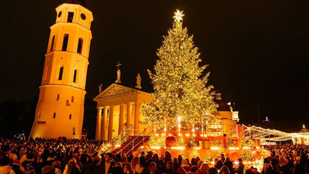 Vilnius Unveils World’s 'Most Beautiful' Christmas Tree