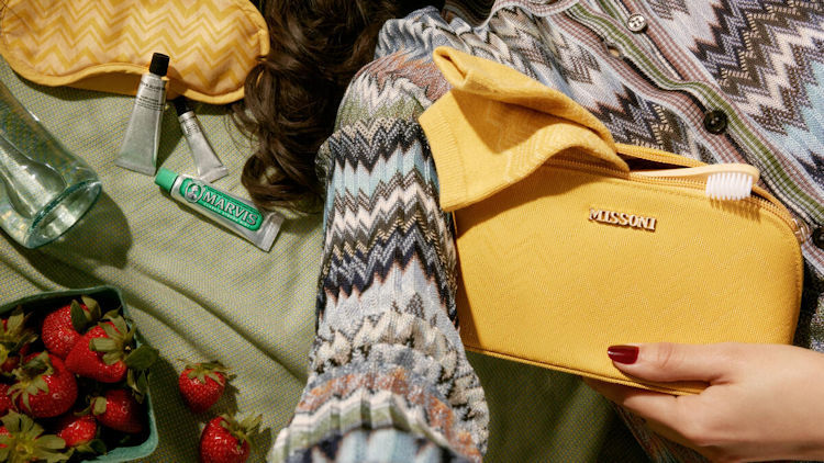 Delta Unveils Refreshed Missoni-Designed Delta One Amenity Kits For Spring/Summer