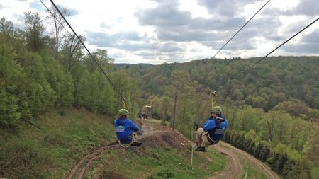 Nemacolin Woodlands Resort Opens New 3,000 Foot Dueling Zip Line