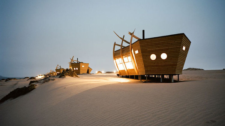 Shipwreck Lodge Hits Shores of Namibia's Skeleton Coast