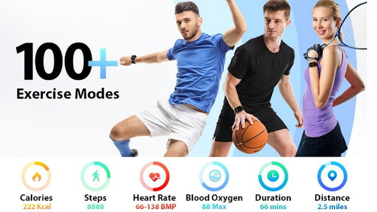 The Woneligo W13 Smartwatch Fitness Tracker Will Come on Your Daily Workout