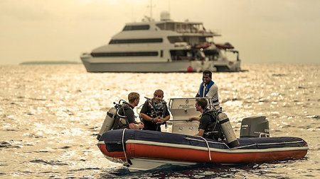 Eat, Sleep, Dive on the Four Seasons Explorer in the Maldives