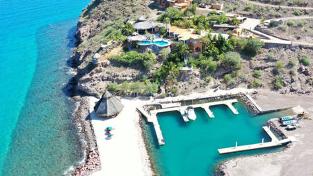 San Cosme Loreto Baja Sur: Resort-Style Villa Features Private Marina 