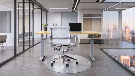 Upgrade Your Workspace with Tempered Glass Floor Mats for Office