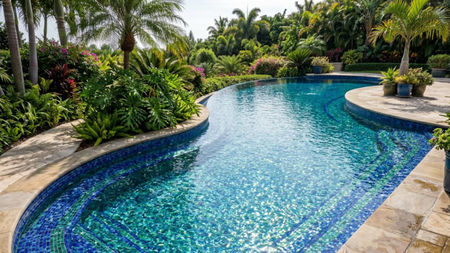 Luxury Resort Pool Design: How Tile, Color, and Texture Create a Destination-Worthy Pool