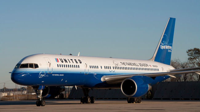 United Airlines Unveils The Oprah Winfrey Show Farewell Season Airplane