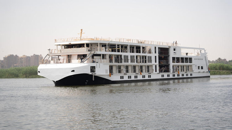 Viking Floats Out Newest Nile River Ship in Egypt, Viking Thoth